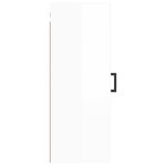 vidaXL Armoire murale blanc brillant 34 5x34x90 cm