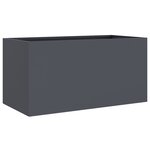 vidaXL Jardinière anthracite 62x30x29 cm acier laminé à froid