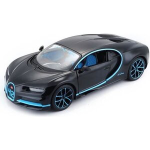 MAISTO Véhicule Bugatti Chiron - En métal - a l'échelle 1 / 24 eme - Bleu
