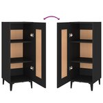 vidaXL Buffet Noir 34 5x34x90 cm Bois d'ingénierie