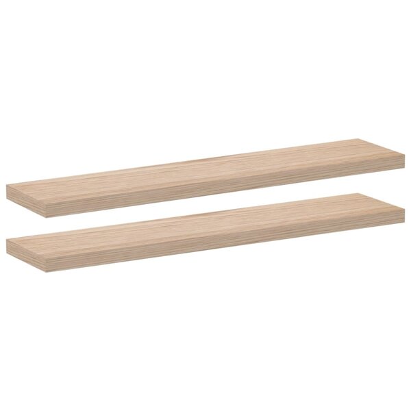 vidaXL Étagères flottantes 2 Pièces 110x23 5x4 cm bois d'ingénierie