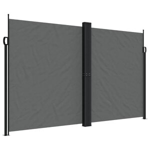 vidaXL Auvent latéral rétractable anthracite 200x1000 cm