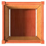 vidaXL Jardinière cire marron 50x50x50 cm bois de pin massif