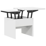 vidaXL Table basse Blanc 55 x 54 5 x 45 cm Bois d'ingénierie