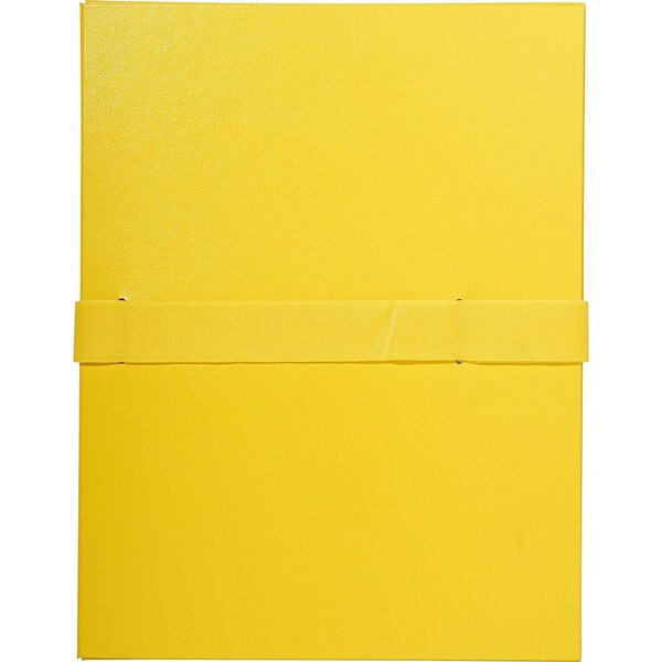 Chemise dos extensible balacron sangle Scratch Rabat en pied de page 24 x 32 Jaune x 10 EXACOMPTA