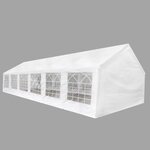 vidaXL Tente de réception blanche 12 x 6 m