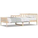 vidaXL Lit de jour sans matelas 80x200 cm bois de pin massif