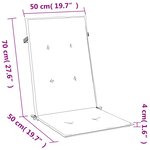 vidaXL Coussins de chaise à dossier haut lot de 4 crème mélangé tissu