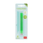 Legami REFCPP0006 - Set de 2 recharges pour stylo à encre gel Lovely Friends - Encre vert néon