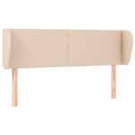 vidaXL Tête de lit avec oreilles Cappuccino 147x23x78/88 cm Similicuir