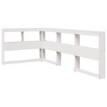 vidaXL Lit bibliothèque sans matelas blanc 100x200 cm bois pin massif