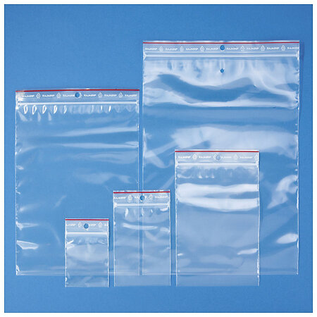 Sachet plastique zip transparent 60 microns raja 13x20 cm