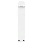 vidaXL Pieds de table basse en forme de V  2 pièces  blanc  50 x (30-31 3) cm  acier