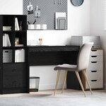 vidaXL Bureau Chêne noir 100 x 40 x 76 cm Bois d'ingénierie