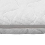 vidaXL Sur-matelas 80 x 200 cm Mousse à mémoire de forme Visco 6 cm