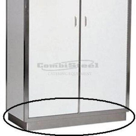 Plinthe pour armoire haute - combisteel -  - acier inoxydable1880 mm 1880x100mm