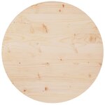 vidaXL Dessus de table Ø70x2 5 cm Bois de pin massif