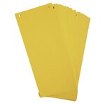 Paquet 100 Fiches Intercalaires Horizontales Unies Perforées Forever - 105x240mm - Jaune - X 12 - Exacompta