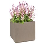 vidaXL Jardinière marron clair 36 x 36 x 35 cm en PP