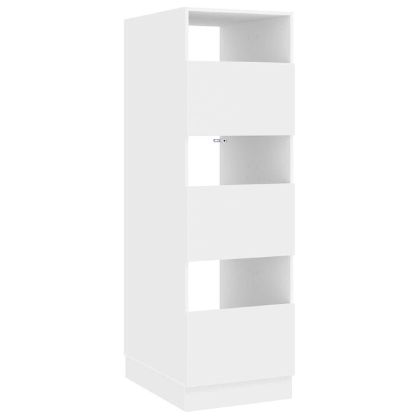 vidaXL Armoire à Laver avec stockage Blanc Bois d'ingénierie