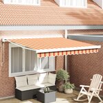 vidaXL Store repliable automatique Jaune et Orange 300x250 cm