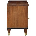 vidaXL Meuble TV Marron miel 100 x 33 x 46 cm Bois de mangue massif