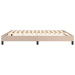 vidaXL Cadre de lit à ressorts cappuccino 160x200 cm similicuir