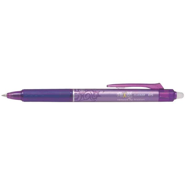 Stylo roller rétractable Frixion Ball Clicker 0 50 mm Violet x 12 PILOT