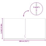 vidaXL Gazon artificiel 100 x 200 cm Green PP et PE