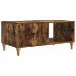 vidaXL Table basse Chêne fumé 90 x 50 x 40 cm Bois d'ingénierie
