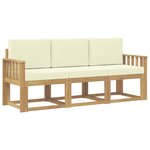 vidaXL Ensemble de canapés d'extérieur 3 pc