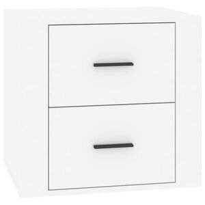 vidaXL Table de chevet Blanc brillant 50x39x47 cm