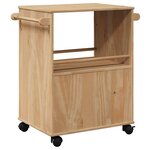 vidaXL Chariot de cuisine OTTA 59x45x80 cm bois massif de pin