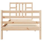 vidaXL Cadre de lit sans matelas 90x200 cm bois de pin massif