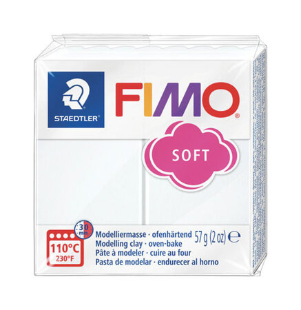 Pâte Fimo 57 g Soft Blanc 8020.0