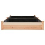 vidaXL Lit surélevé de jardin doublure 240x120x25 cm bois massif sapin
