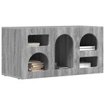 vidaXL Meuble TV Gris Sonoma 80 x 35 x 40 cm Bois d'ingénierie