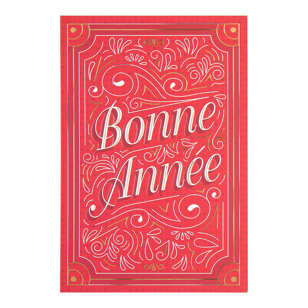 Carte De Vœux Noël Chic Cadre Bonne Année - Draeger paris