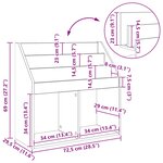 vidaXL Bibliothèque pour enfants Gris Sonoma 72 5 x 29 5 x 69 cm