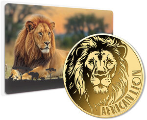 Monnaie AFRICAN LION 1/1000 Oz Medaille Or