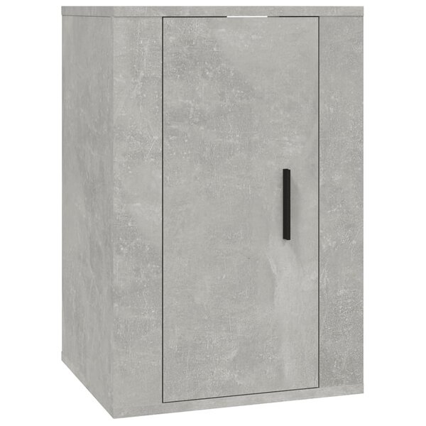vidaXL Meuble TV mural Gris béton 40x34 5x60 cm