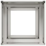 vidaXL Jardinière 40x40x80 cm acier inoxydable