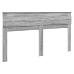 vidaXL Tête de lit Gris Sonoma 200 cm Bois d'ingénierie
