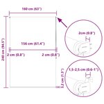 vidaXL Store enrouleur de douche 160x240 cm largeur du tissu 156 cm