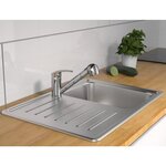 SCHÜTTE Mitigeur d'évier avec jet rétractable DIZIANI chrome