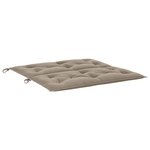 vidaXL Coussin de banc de jardin taupe 100x(50+50)x7 cm tissu oxford