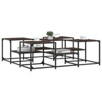 vidaXL Table basse chêne marron 121x121x40 cm bois d'ingénierie