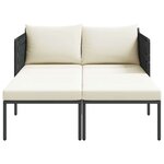 vidaXL Transat avec coussin Anthracite 115 x 153 x 69.5cm Acier