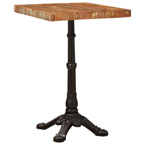 vidaXL Table de bistrot Marron bois de récupération massif