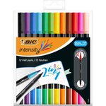 BIC Feutre DUAL BRUSH  2en1  étui de 12  couleurs assorties BIC